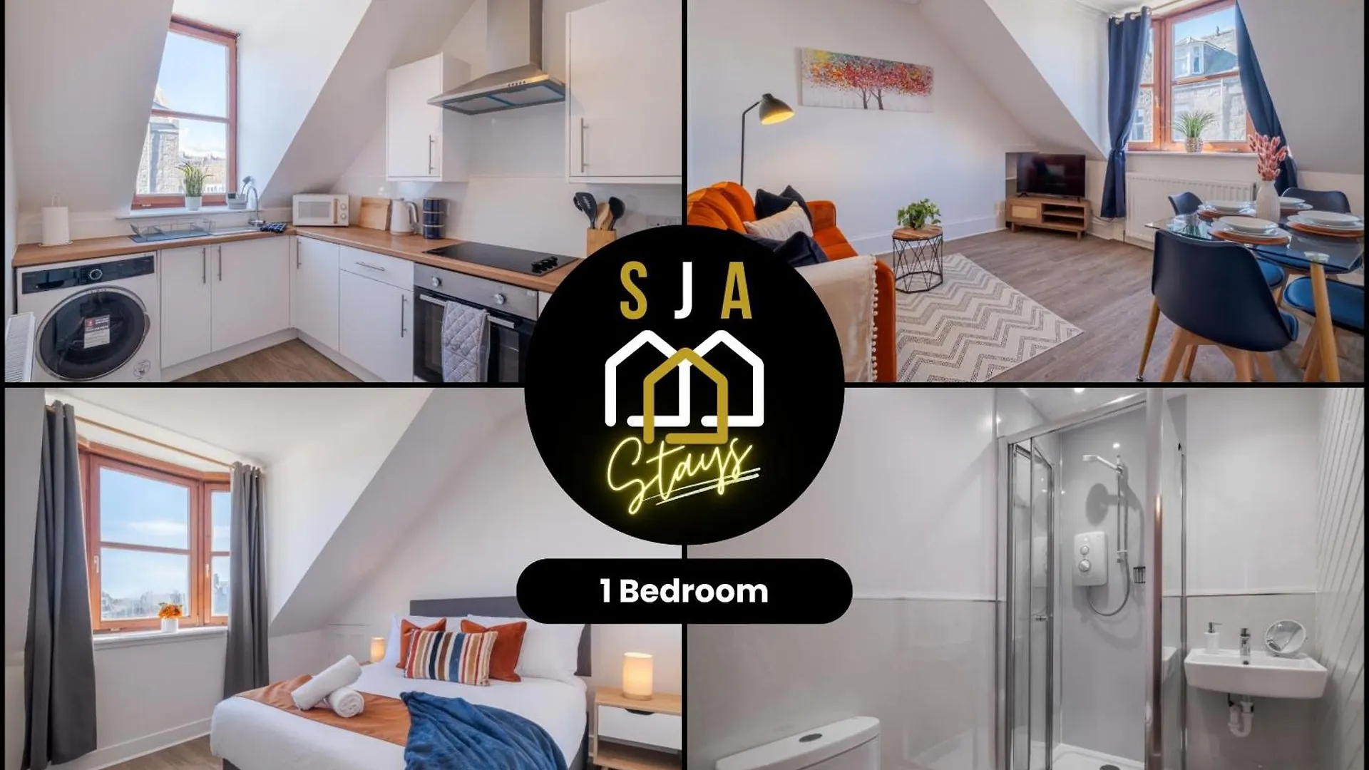 Summerfield Stay - Sja Stays - Modern 1 Bed Apartment 阿伯丁